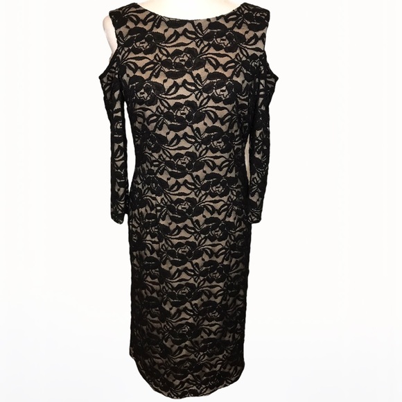 Eliza J Off the Shoulder Lace Sheath Dress - 6/8 - Picture 11 of 17